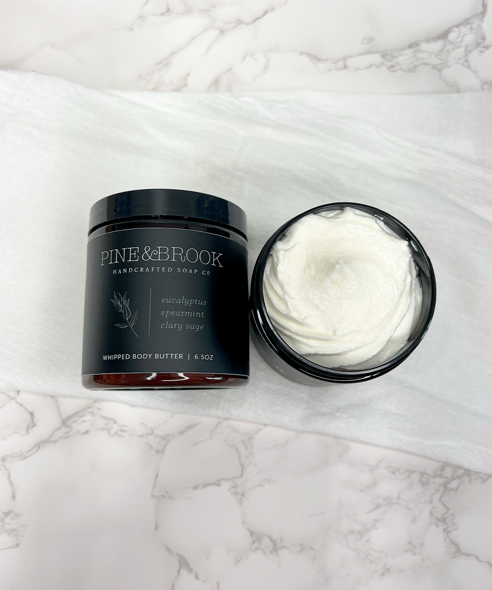 Eucalyptus + Mint + Clary Sage Whipped Body Butter